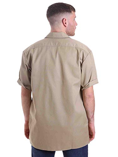 Dickies Men’s Short Sleeve Work Shirt – Durable Twill Button Down Shirts for Men, Lightweight Uniform for Daily Wear