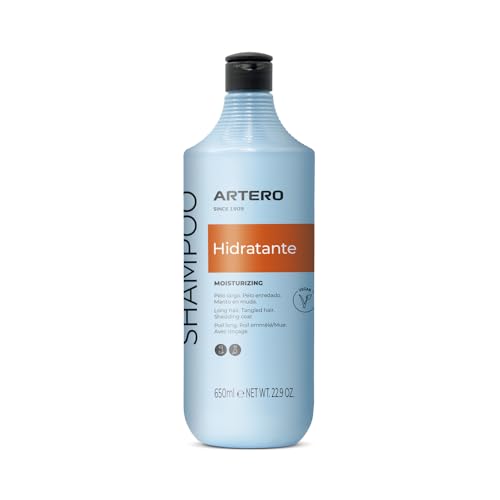 Artero Hidratante. Champú para Perros. Gran hidratación. Ideal para Perros Yorkshire Terrier, Bichón Maltés, para Mascotas de Pelo Largo y/o pelajes Secos o deteriorados. con Biotina.