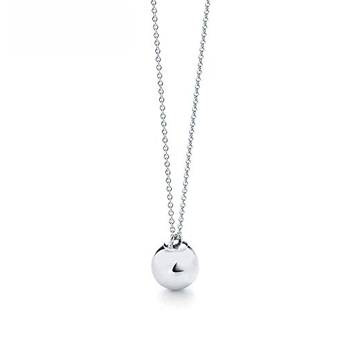 Collier pendentif sphérique argent 925 anti-ternissement bijoux simples femme