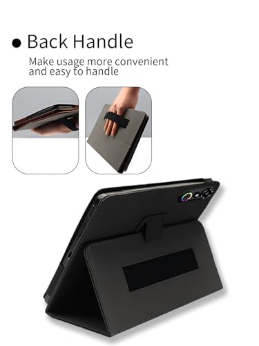 Étui tablette Redmagic Astra cuir noir protection portefeuille support intégrés - 7