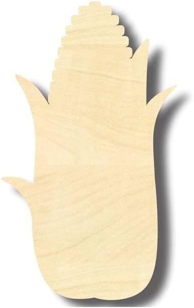 Unfinished Wood Corn Shape Fall Kitchen Food Craft up to 46" DIY 18" / 1/2"