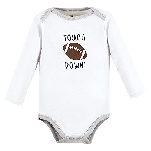 Image of Hudson Baby baby-boys Cotton Long-sleeve Bodysuits 5-pack