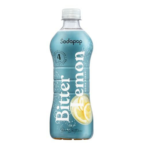 Sodapop Sirup Bitter Lemon Bar Edition 500ml für bis zu 4 Liter Fertiggetränk perfekt zum Mixen von Cocktails und Longdrinks