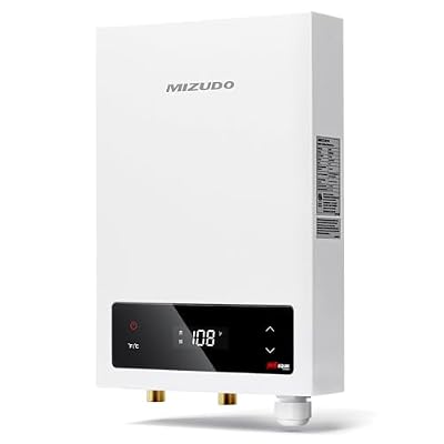 11kW Electric Tankless Water Heater, MIZUDO On-Demand Hot Water Heater, 240Volts,Up to 2.6 GPM, Single-Point of Use Water Heater for Bathroom and Kitchen, ETL Certified