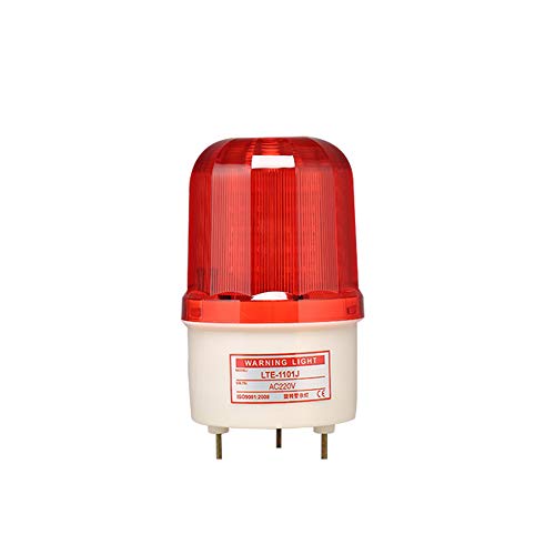 Luz de advertencia giratoria, 12 V, 24 V, 220 V, luz LED LTE1101J, lámpara de señal de advertencia de emergencia IP45, con sonido para coche, camión, taller
