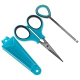 Ciseaux en acier inoxydable : lames avec poignées, ligne tressée pour une coupe facile et antidérapante.