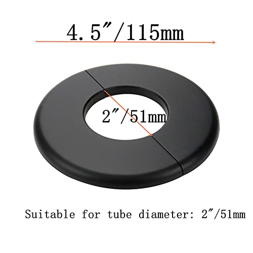 Placa de escudo autoadhesiva con hebilla para tapar juntas de tuberías de 51mm 3