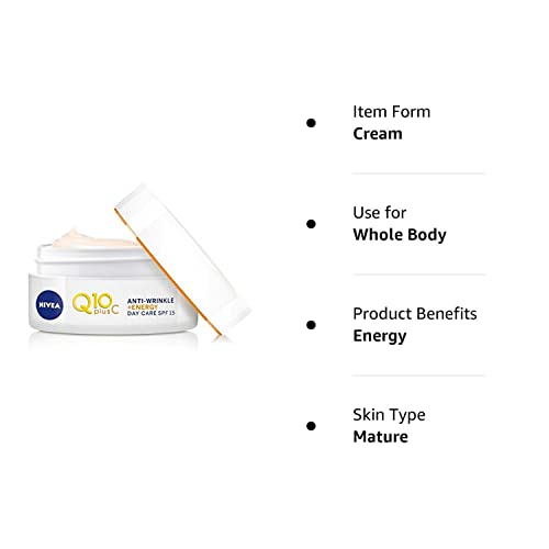 Nivea Q10 Plus C Anti-Wrinkle + Energy Spf 15 Day Cream With Vitamin C For Tired, Dull Skin #TOP27