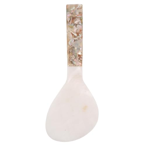 CLISPEED 天然貝のしゃもじ ライススクープ 炊飯器スプーン 再利用可能なライススプーン こびりつかないしゃもじ