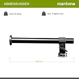 mantona Ramię przedłużające wysięgnika statywu 31 cm