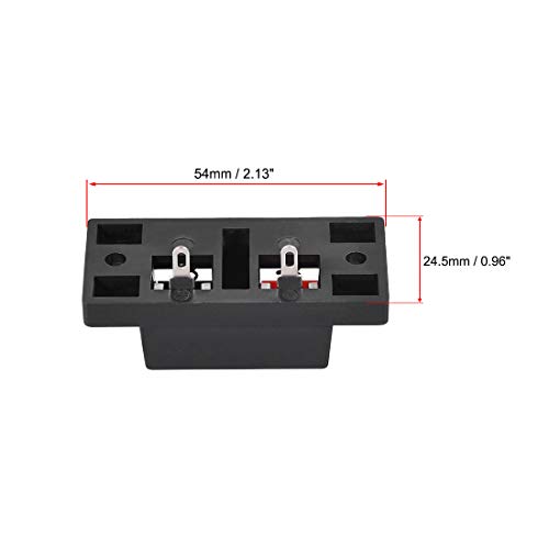 uxcell terminal conector de audio 2 vías resorte 2 piezas miniatura 2