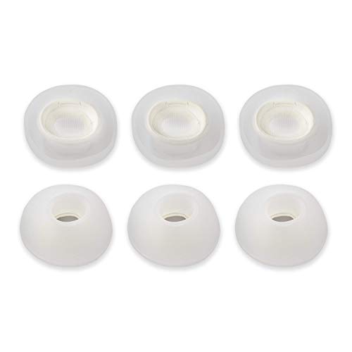 Xcessor (S 3 works(6 Pcs) Small Size Silicone Earbuds Replacement Earbuds for Airpods Pro Clear, Transparent/Green - Image 3