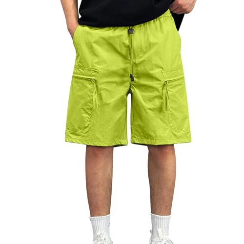 Image of Men's Hiking Cargo Shorts Quick Dry Casual Stretch Golf Work Shorts Outdoor Summer Summer Knee Length Pants