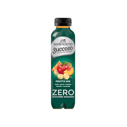 San Benedetto, Succoso Zero al Gusto Fruttamix, 400 ml Bevanda Leggera e Dissetante in Acqua Minerale Naturale, Senza Zuccheri, Conservanti Coloranti e Glutine