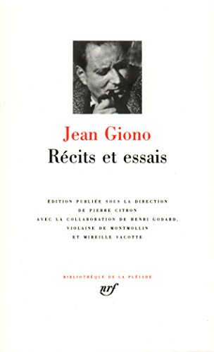 Giono : Récits et Essais