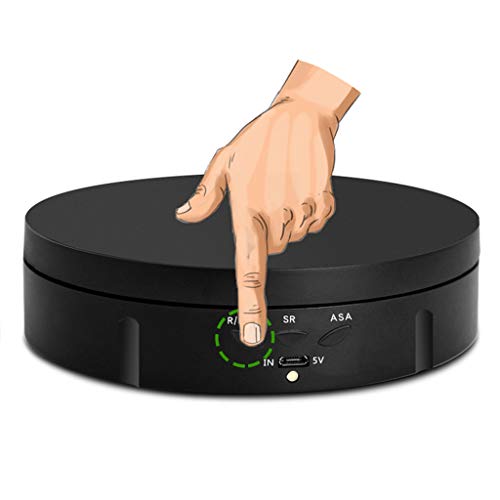 Baoblaze rotação elétrica forma forma forma giratória suporte de exibição para fotògrafo vídeo tiro