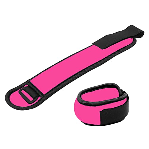 Poids de cheville fitness rose de 0,5 kg et équipement d'exercice réglable