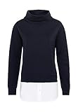 Sweatshirt mit weitem Umschlagkragen
