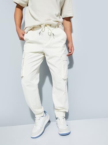 Image of Max Men's Relaxed Fit Low Rise URB N Solid Cargo Joggers