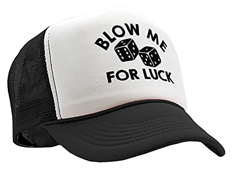 Image of Guacamole - Blow ME for Luck - Casino Craps dice - Vintage Retro Style Trucker Cap Hat