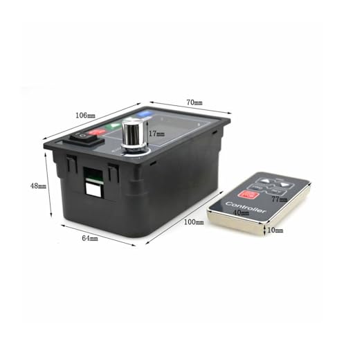 Controlador de velocidad CC con tacómetro digital LCD y control remoto de 30A 3