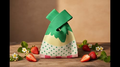 Image of Knot Bag, Mini Knit Tote Bag, Extra Thickened Japanese Knot Bag, Wristlet Handbag - 1 /2 /6 Pack