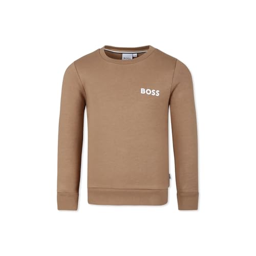 Boss sweats à col rond de qualité supérieure en coton beige