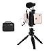 Comica Smartphone Video Kit CVM-VM10-K2 Filmmaker Mini Tripod with Shotgun Video Microphone Video Rig for iPhone X 8Plus 8 7Plus 7 Samsung Huawei etc.