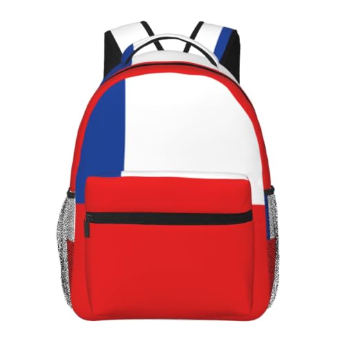 Mochila de Chile negra con compartimentos para senderismo y ocio