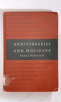 Hardcover ANNIVERSARIES AND HOLIDAYS Book