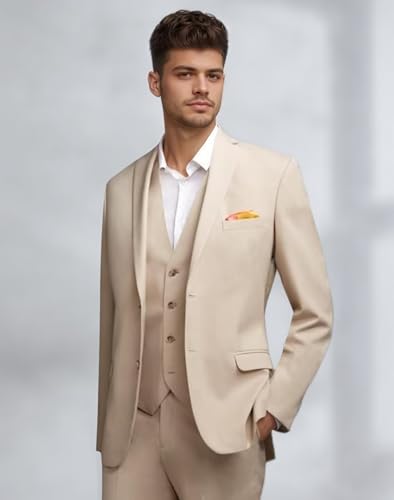 Suits for Men Slim Fit Mens Suit 3 Piece Prom Wedding Business Suit Blazer Jacket Pants Tuxedo Set3