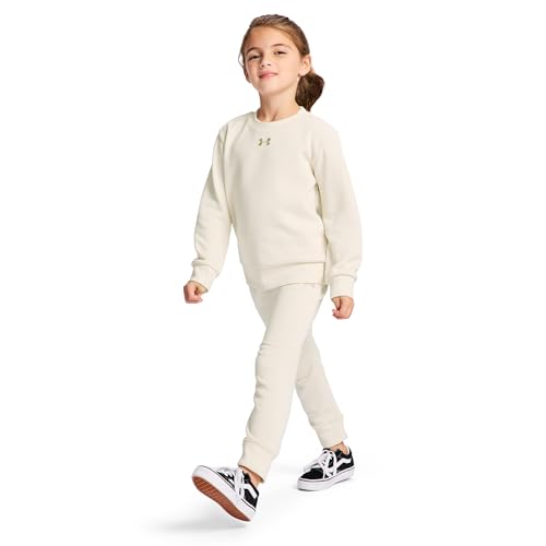 Image of Under Armour Girl's 2-piece Fleece Sweatshirt and Sweatpants Set, Soft & Comfortable