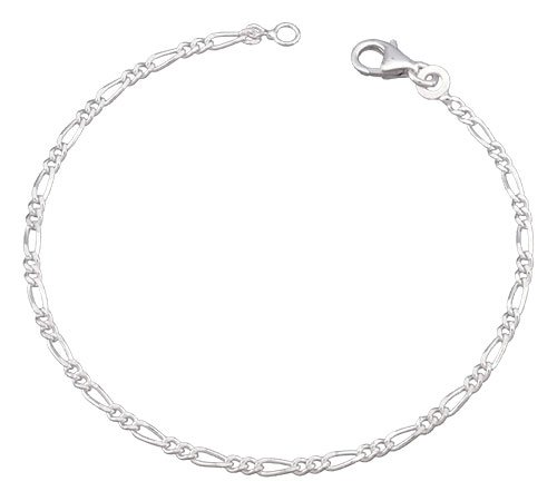 Orleo - REF4576 : Bracelet Femme Argent - Maille Alternée Cover
