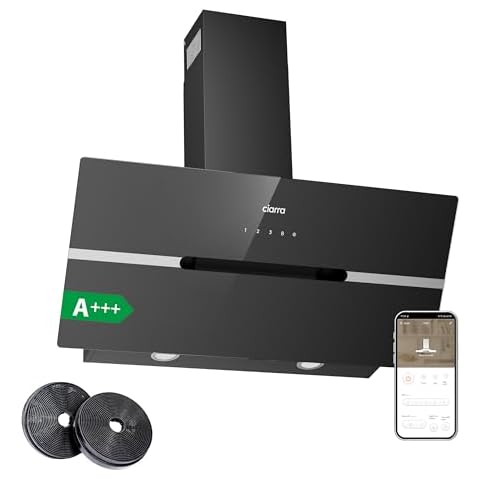 CIARRA CBCB9736F 90cm Cooker Hood with Touch Control Cover