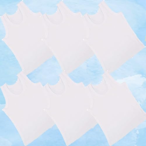 Image of REVOLTEK Printed Vest baniyan Cotton Inner wear for Baby wear Sleeveless Undershirts for Kids Sando ganji Tank-Tops Toddler Girls /Boys Colors Pack of 6