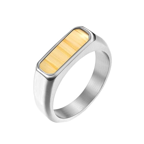 Bague alliance homme acier inoxydable 4mm finie les rayures avec le bois gravé