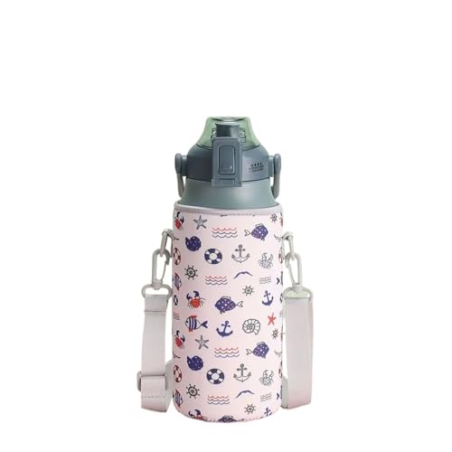 AYWTIUN Bolsa Porta Botella de Agua 1 Funda for Botella de Agua con Correa de Neopreno for el Hombro. para Deportes Senderismo Viajes(1300ml-Color 1)