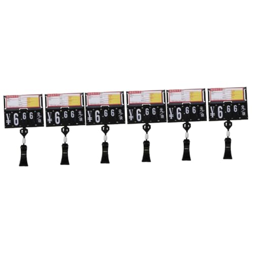 VILLCASE 6pezzi Clip Price Tags Per Supermercati Cartellini Impermeabili Per Freschi Display Facile e Versatile Colori Casual Confezione