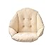 Cuscino Spesso Sedia con Schienale per L'Ufficio Auto Poltrona Sospesa da Giardino Sedia Dondolo Amaca Beige 40X48CM