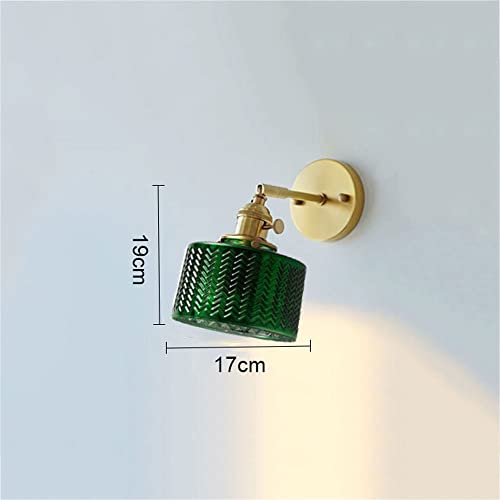Aplique de pared de vidrio retro verde con acabado de alta calidad nórdica 2