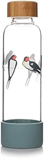RSPB - Water Bottles - RSPB Glass Water Bottle - Swallows