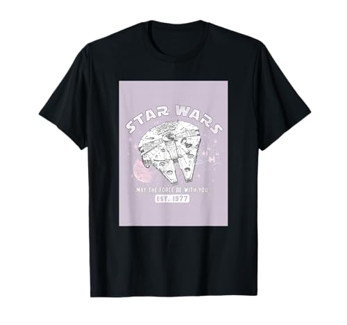 T-shirt Star Wars Millennium Falcon coton noir haut de gamme vêtement citation science-fiction