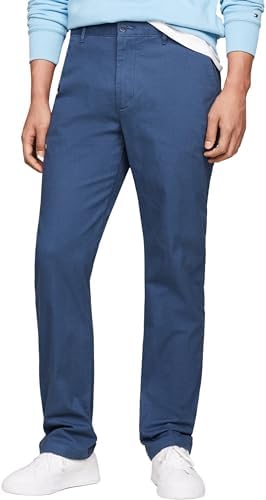 Tommy Hilfiger Herren Hose Essential Twill Chino Regular Fit, Blau (Aegean Sea), 28W/29L