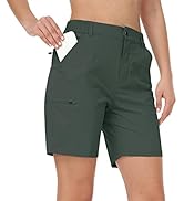 AjezMax Damen Outdoor Shorts Leichte Bermuda Wanderhose Sport Cargohose Sommer Trekking Shorts mi...