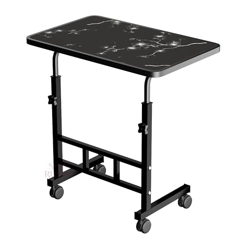 Image of Multi-Purpose Laptop Table, Study Table| Heavy Duty Bed Table| Adjustable for Height, Portable for Office, Work Form Home | DIY Table, Easy to Asembl (Adjustable Flower)