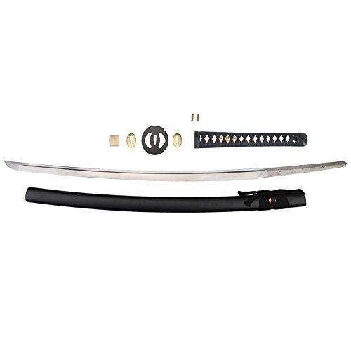 Siwode Handmade Yagyu Full Tang Sharp Sword , Iron Tsuba ，Japanese Samurai Katana (High Carbon Steel 1060) 40-Inch #TOP1