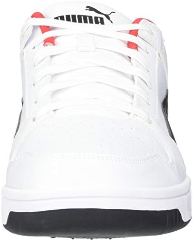 PUMA Mens adult Rebound Layup Lo Sneaker, Puma White-puma Black-high Risk Red, 12 US | Image 1