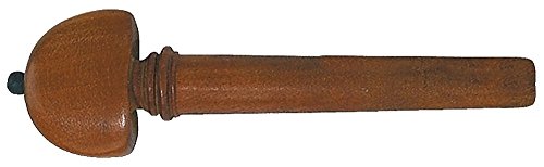 Gewa Cello Peg - Model Hill, Heart Shape, Black Button Boxwood, 4/4 Strong