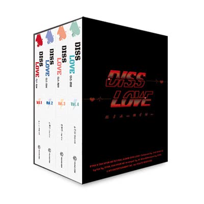韓国小説「DISS LOVE ディスラブ 1~4巻 ブックケースセット」 (イラストポストカード4種+コンサートチケット2種+ペーパー
