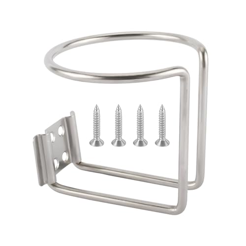 JNNJ Portavasos Universal De Acero Inoxidable, Barco Portavasos Anillo Acero Inoxidable, Portavasos Anillo Acero Inoxidable, Porta Botellas Coche para Anillos De Barcos, para Barcos, Rieles, Tazas